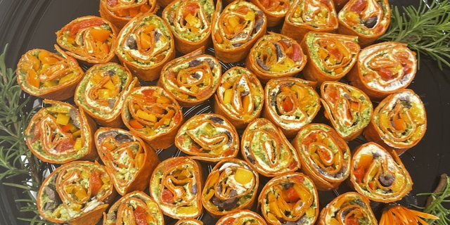 Spanish Style Tortilla Pinwheels