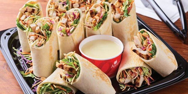 Grilled Oriental Chicken Salad Wrap Tray
