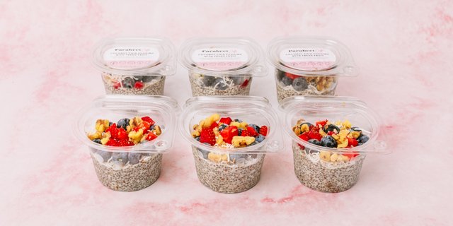 Coconut Chia Pudding Platter