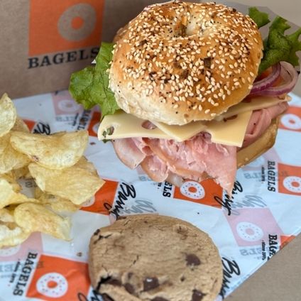 Ham & Swiss Sandwich Bagel Boxes