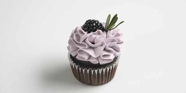 Blackberry Lavender Cupcake