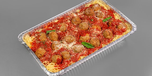 Spaghetti w/ Meatballs Tray