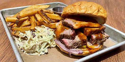 Sliced Brisket Sandwich Boxed Meal