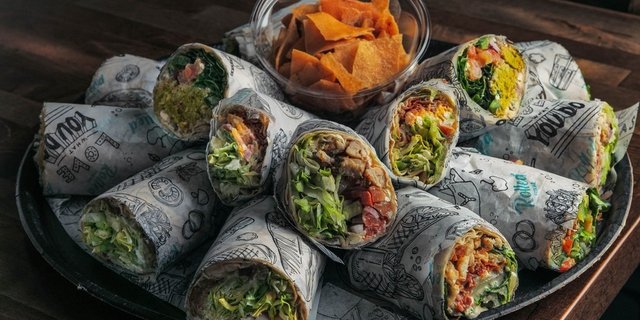 Large Pita Wraps Platter