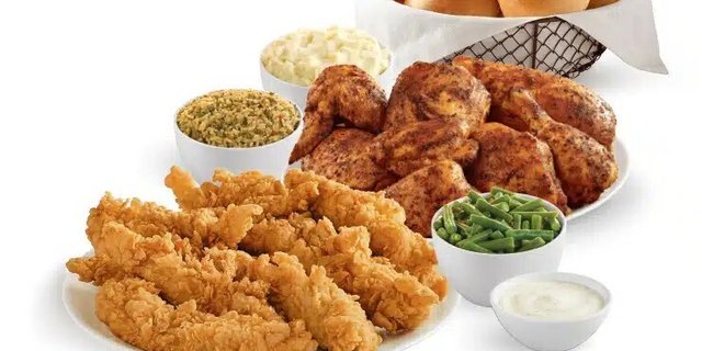 Half Fried & Half Roasted Mixed Chicken
