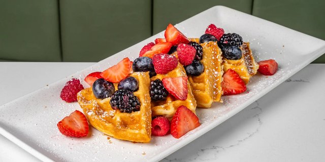 Gluten-Free Berry Waffles