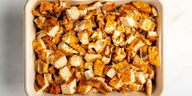 Diced Achiote Chicken