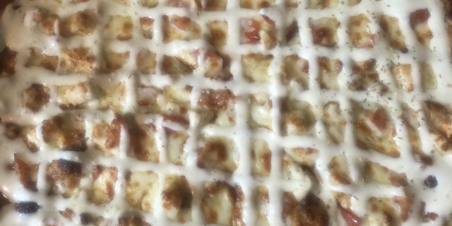 Bacon Chicken Ranch Pizza