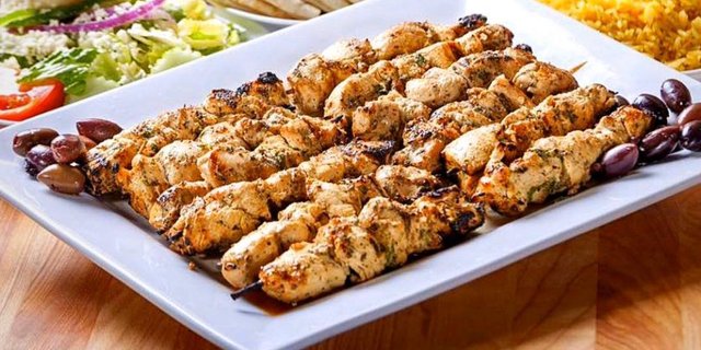 2 Chicken Skewers w/ Tzatziki