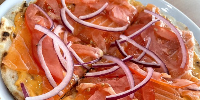 Salmon Sushi Pizza