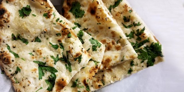 Garlic Naan w/ Herbs