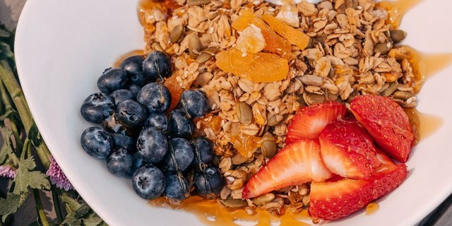 Individual Housemade Pistachio-Apricot Granola Parfait