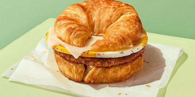 Croissant Sausage, Egg & Cheese Sandwich