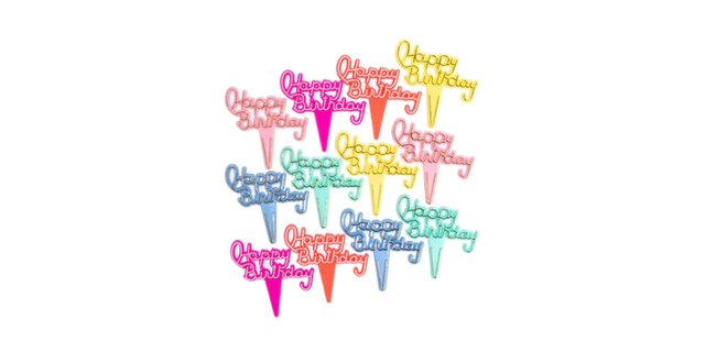 Happy Birthday Cupcake Picks