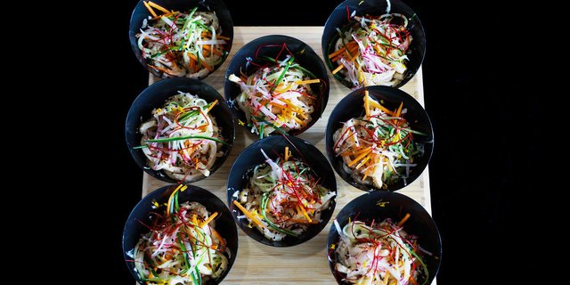 Chilled Sesame Noodle Cups