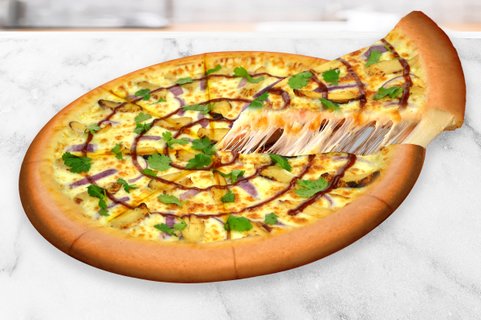Stuffed Crust BBQ Chicken Pizza