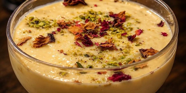 Mango Kheer w/ Fruit Compote