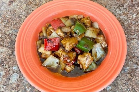 Meatless Chicken w/ Black Bean Sauce