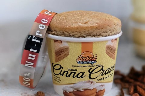 Vegan Cinna Crave Cake in a Cup