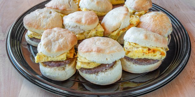 Breakfast Biscuit Sandwich Platter