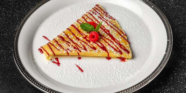 Grandma's Raspberry Jam Crepe