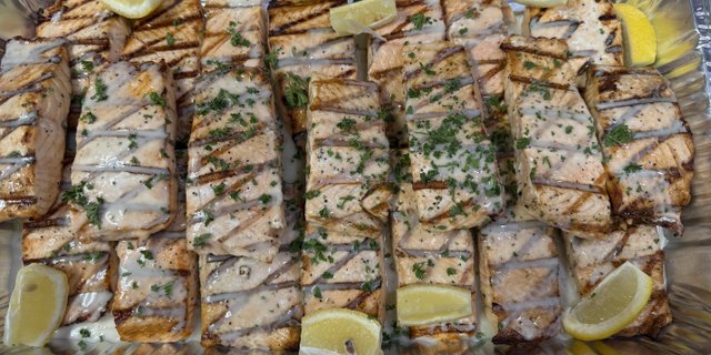 Grilled Salmon Pan