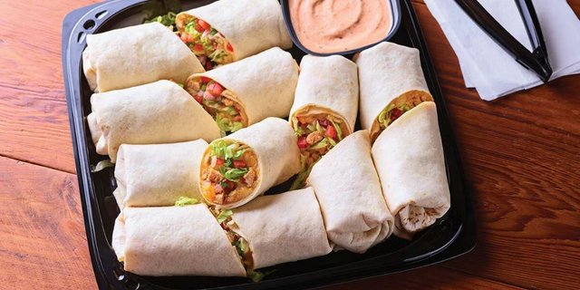 Chicken Fajita Rollup Tray