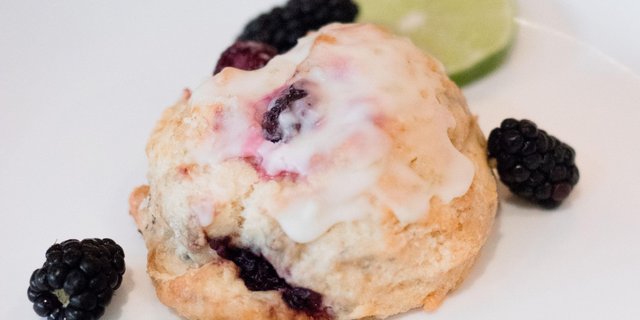 Blackberry-Lime Scone