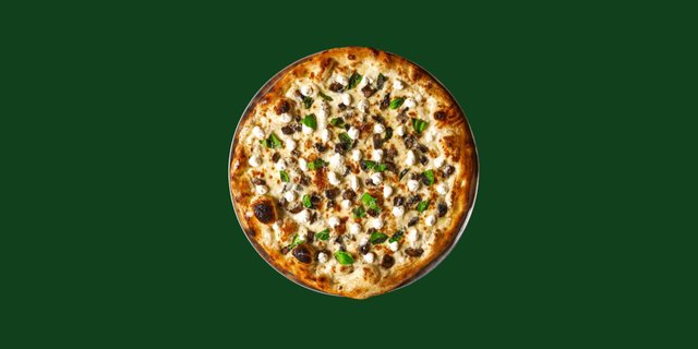 White Mushroom Pizza