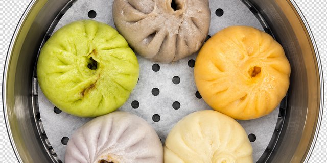 Five Color Pork Bao Tray