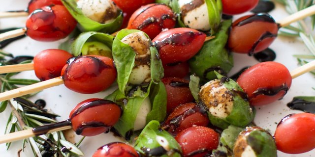 Caprese Skewers Platter