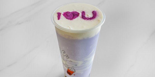 Taro Boba Cheese Slush Tea