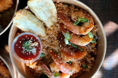 Individual Shrimp Kimchi Rice