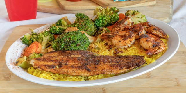 Fish & 5 Shrimp Entree
