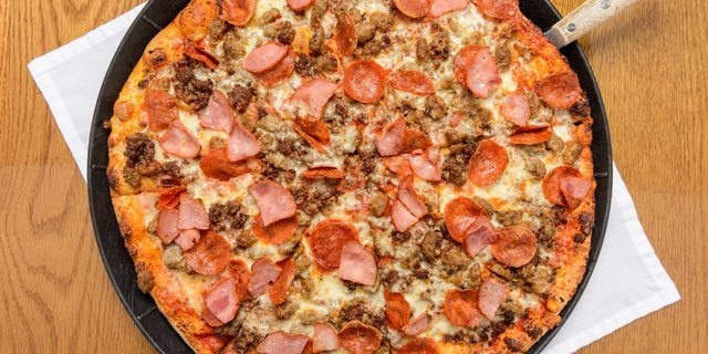 Carnivore Cauliflower Crust Pizza