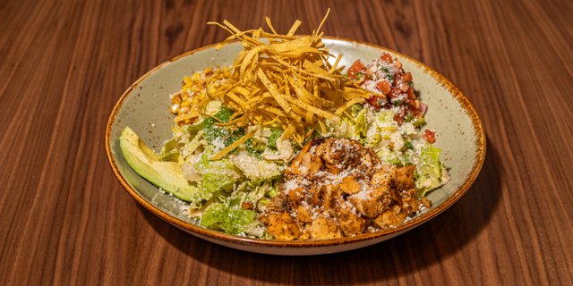 Chicken Caesar Taco Salad