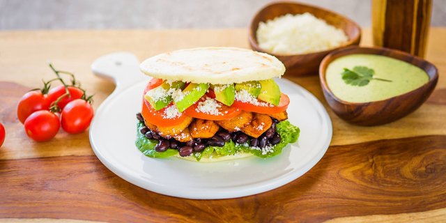 Vegetarian Arepa