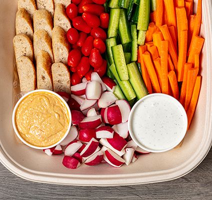 Veggie & Fire Baked Focaccia Platter
