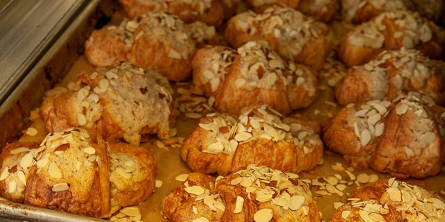 Rum-Soaked Almond Croissants