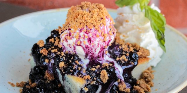 Blueberry Biscuit Cobbler