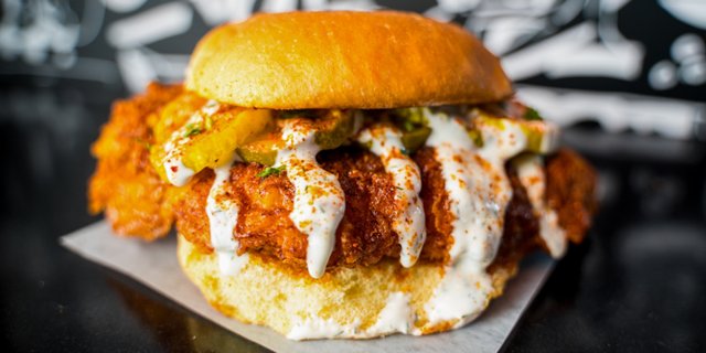 BT Hot Chicken Sandwich