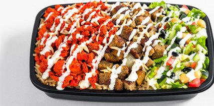 Large Lamb & Chicken Over Rice Package