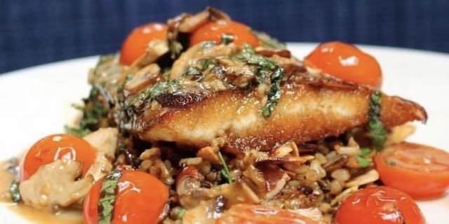 Barramundi With Blistered Tomatoes