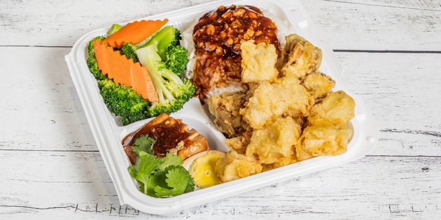 Popcorn Chicken Rice Box