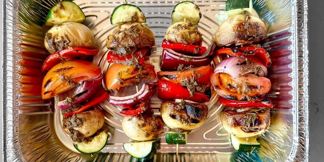 Vegetable Souvlakia