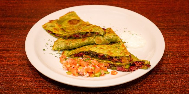 Corn Beef Quesadillas