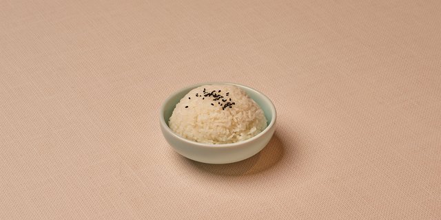 White Rice Tray
