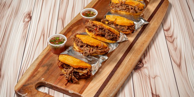 Shredded Beef Arepa