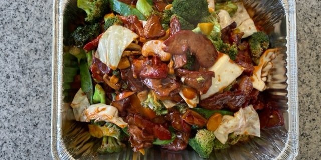 BBQ Pork w/ Mixed Vegetables