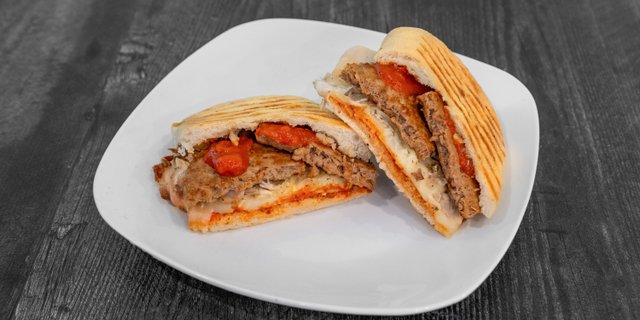 Vegan Meatless Marinara Panini